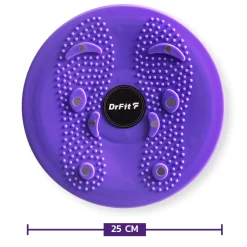 DrFit Platforma obrotowa z wypustkami do ćwiczeńø 25 cm fioletowy