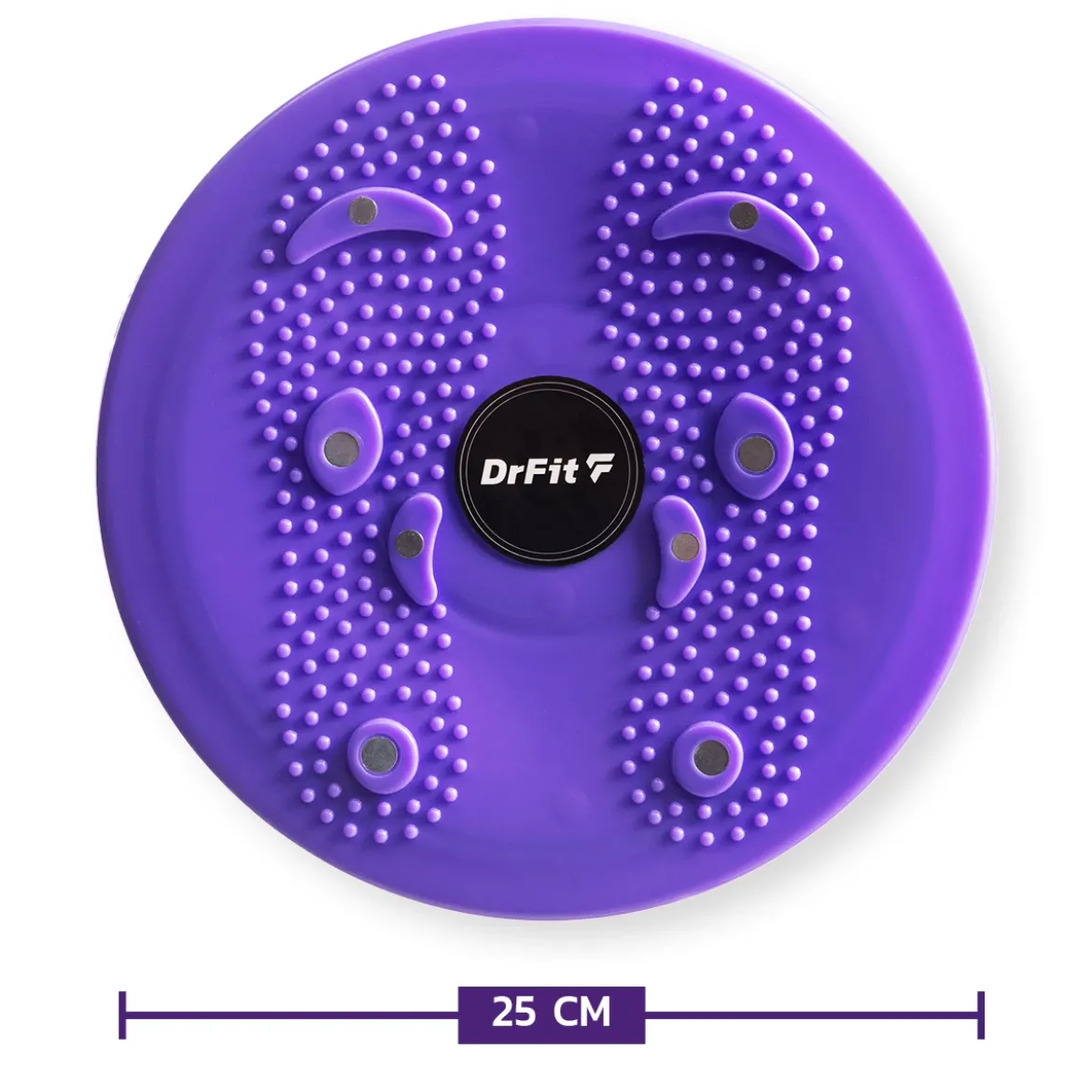 DrFit Platforma obrotowa z wypustkami do ćwiczeńø 25 cm fioletowy