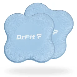 DrFit Podkładki amortyzujące do ćwiczeń, fitnessu i jogi niebieskie