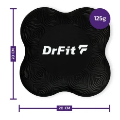 DrFit Podkładki amortyzujące do ćwiczeń, fitnessu i jogi czarne