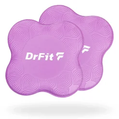 DrFit Podkładki amortyzujące do ćwiczeń, fitnessu i jogi fioletowe