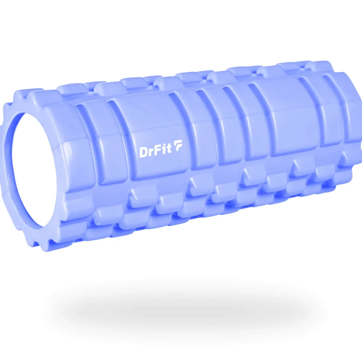 DrFit Roller do masażu i rehabilitacji z wypustkami jasnofioletowy ø 15x33