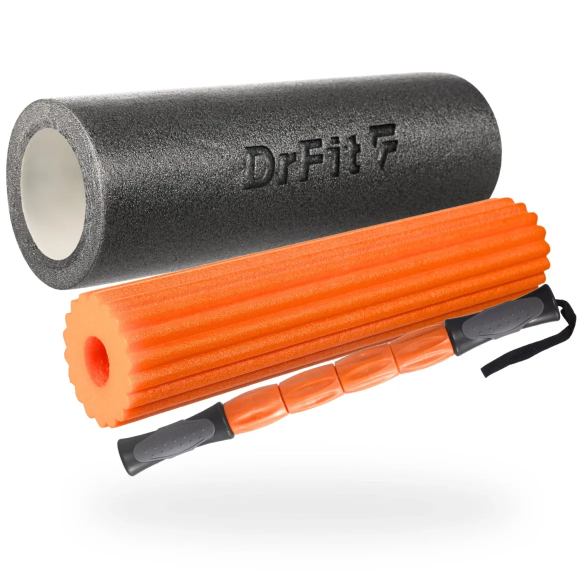 DrFit Roller do masażu i rehabilitacji 3w1 ø15x45 cm
