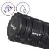 DrFit Roller do rehabilitacji z wypustkami z piankową wkładką czarny ø14x33 cm