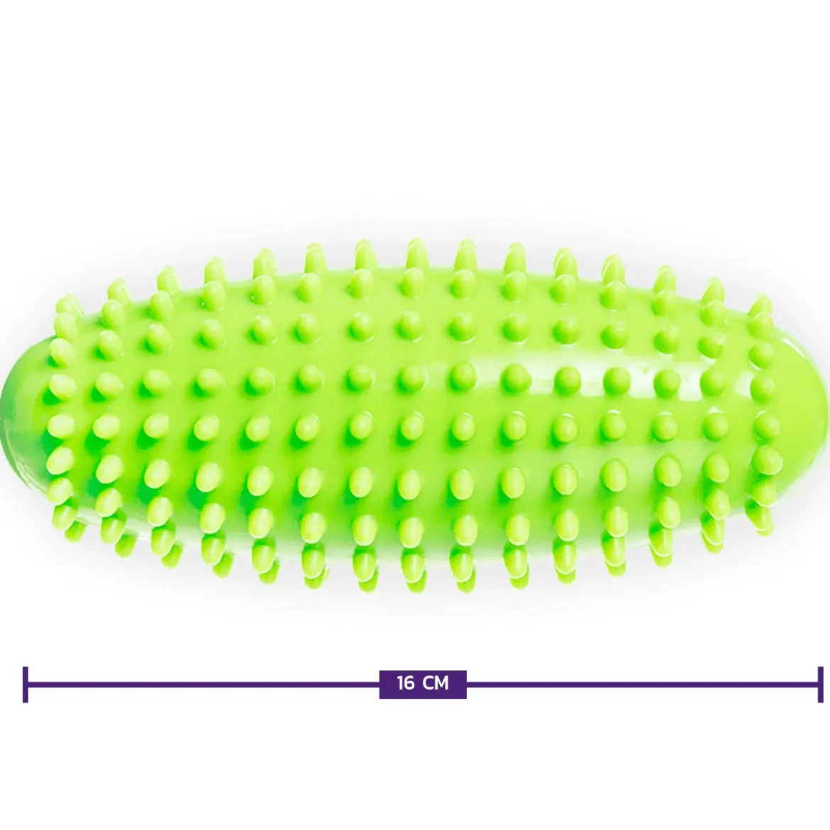 DrFit Roller masujący z wypustkami sensorycznymi 16 cm zielony