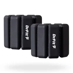 DrFit silikonowe obciążniki do ćwiczeń na kostki i nadgarstki 0,45 kg (para) czarne