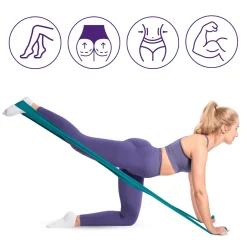 DrFit taśma lateksowa do treningu i rehabilitacji zielona 5,4 kg
