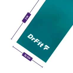 DrFit taśma lateksowa do treningu i rehabilitacji zielona 5,4 kg