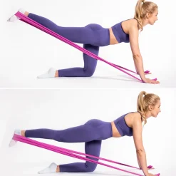 DrFit taśma lateksowa do treningu i rehabilitacji różowa 5,4 kg