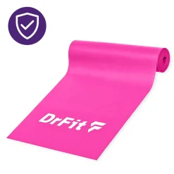 DrFit taśma lateksowa do treningu i rehabilitacji różowa 5,4 kg