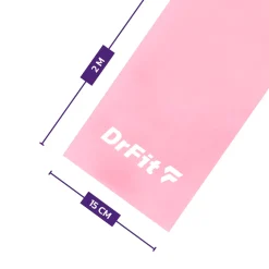 DrFit Taśma rehabilitacyjna lateksowa różowa 3,6 kg