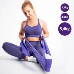 DrFit Taśma rehabilitacyjna lateksowa fioletowa 5,4 kg