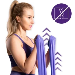 DrFit Taśma rehabilitacyjna lateksowa fioletowa 5,4 kg