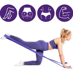 DrFit Taśma rehabilitacyjna lateksowa fioletowa 5,4 kg