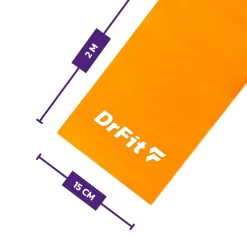 DrFit Taśma rehabilitacyjna lateksowa pomarańczowa 3,6 kg