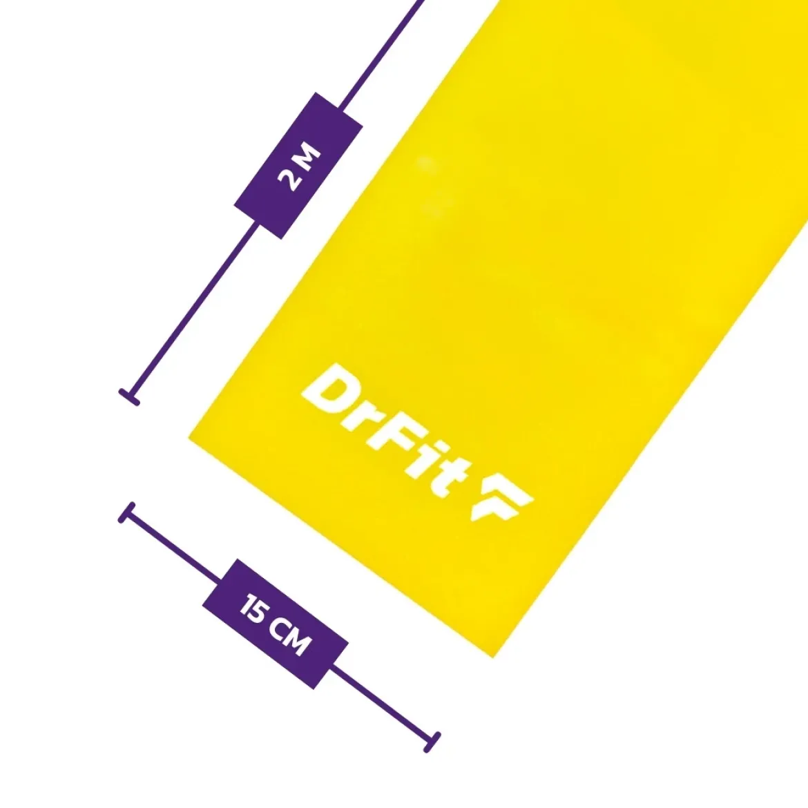 DrFit Taśma rehabilitacyjna lateksowa ciemnożółta 3,6 kg