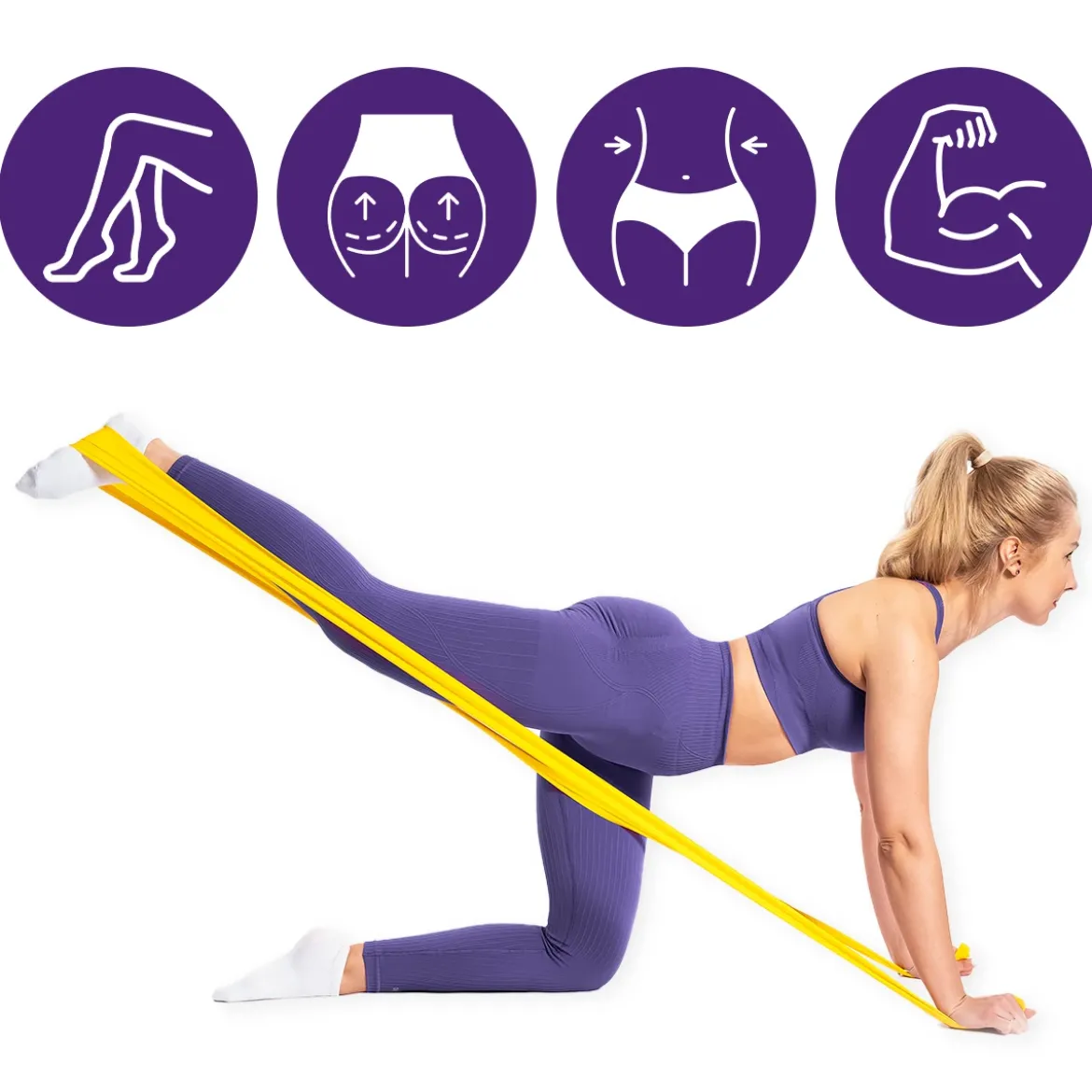 DrFit Taśma rehabilitacyjna lateksowa ciemnożółta 3,6 kg