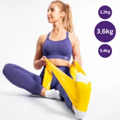 DrFit Taśma rehabilitacyjna lateksowa ciemnożółta 3,6 kg
