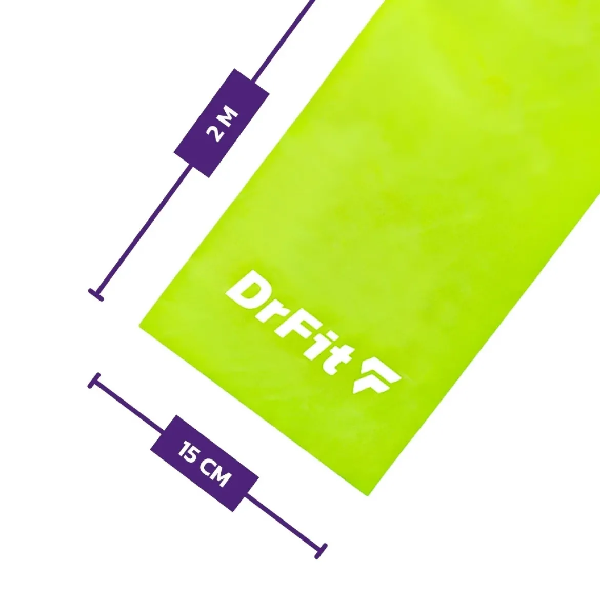 DrFit Taśma rehabilitacyjna lateksowa jasnozielona 2,2 kg