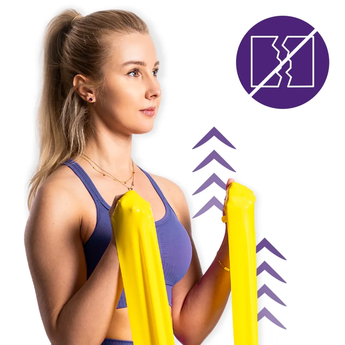 DrFit Taśma rehabilitacyjna lateksowa żółta 2,2 kg