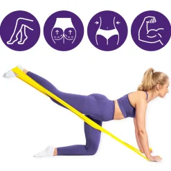 DrFit Taśma rehabilitacyjna lateksowa żółta 2,2 kg