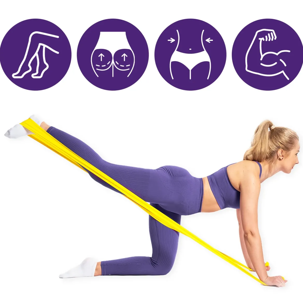 DrFit Taśma rehabilitacyjna lateksowa żółta 2,2 kg