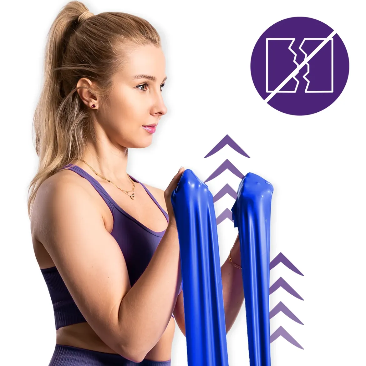 DrFit Taśma rehabilitacyjna lateksowa ciemnoniebieska 3,6 kg