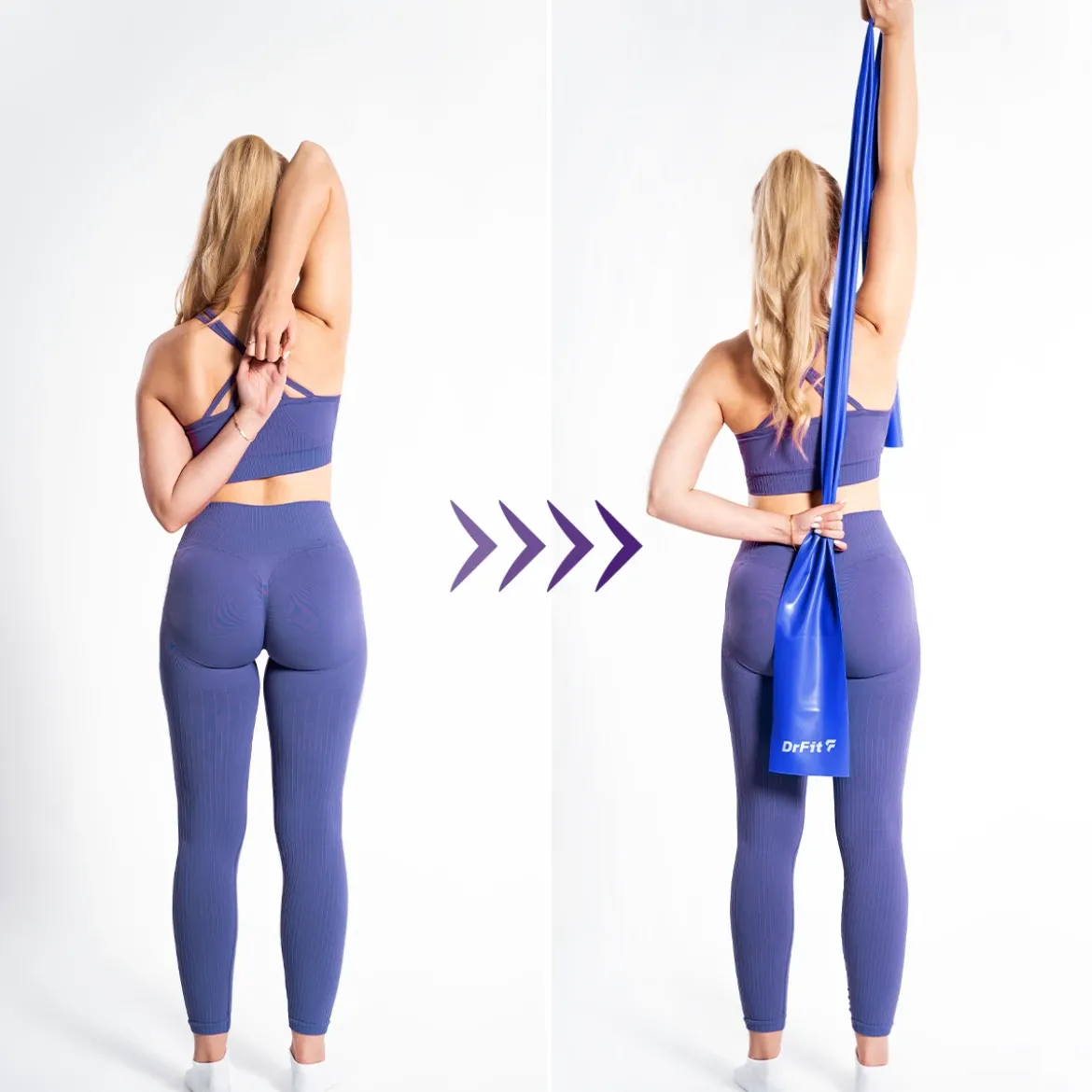 DrFit Taśma rehabilitacyjna lateksowa ciemnoniebieska 3,6 kg
