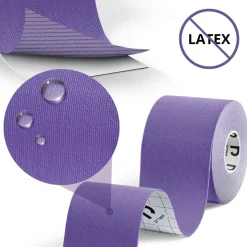 DrTape mocna wodoodporna taśma do tejpingu 5cm x 5m fioletowa