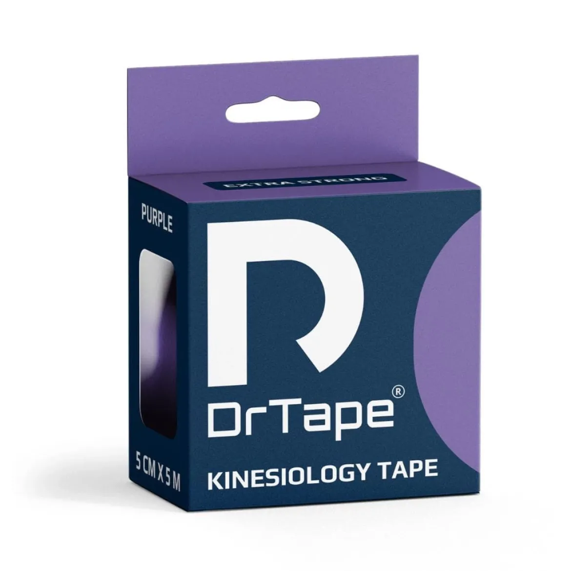 DrTape mocna wodoodporna taśma do tejpingu 5cm x 5m fioletowa