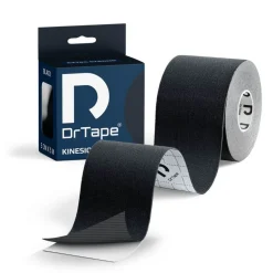 DrTape mocna wodoodporna taśma do tejpingu 5cm x 5m czarna