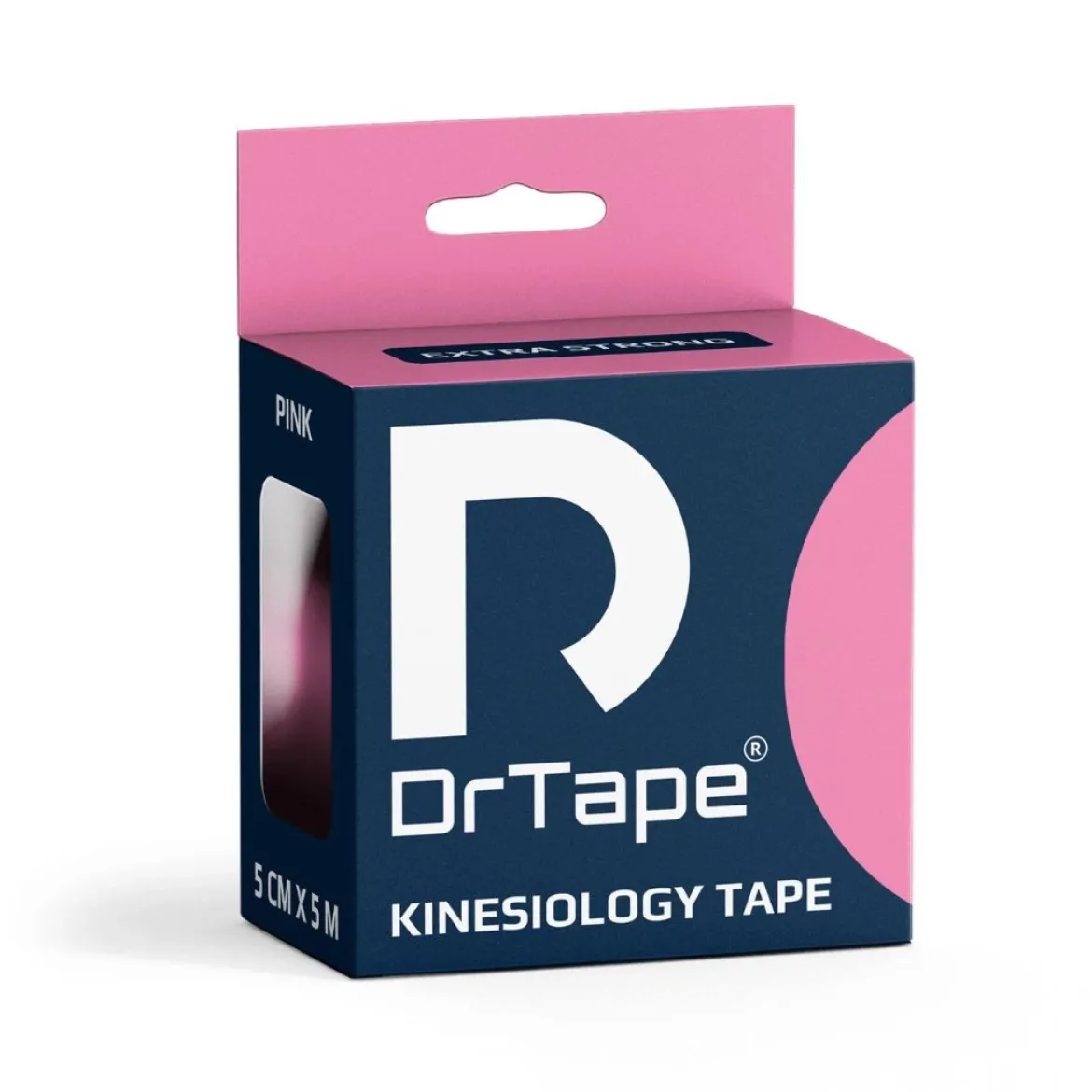 DrTape mocna wodoodporna taśma do tejpingu 5cm x 5m różowa