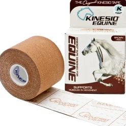 Equine Kinesio hipoalergiczna i wodoodporna taśma dla koni 5 cm x 5 m brązowa