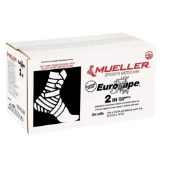 Euro Tape Mueller wodoodporna, odporna na rozciąganie taśma sztywna 5 cm x 10 m biała
