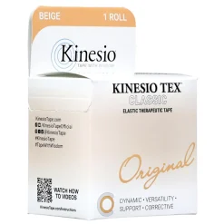 Kinesio Tex Classicbawełniana z liniami ułatwiającymi cięcie 5cm x 4m beżowa