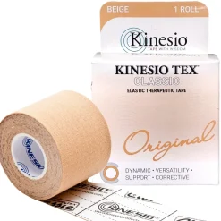 Kinesio Tex Classicbawełniana z liniami ułatwiającymi cięcie 5cm x 4m beżowa