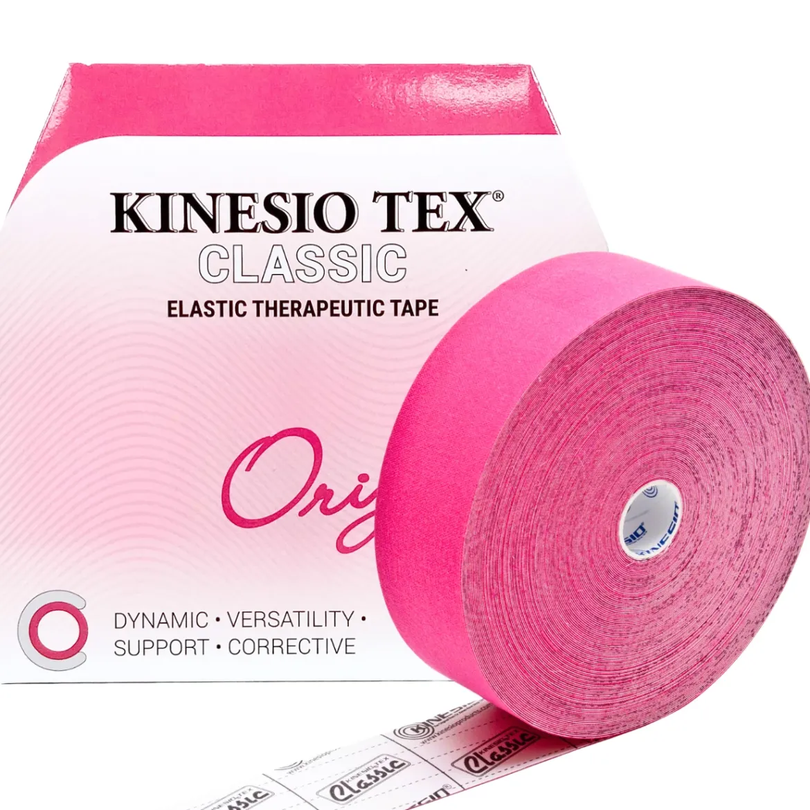 Kinesio Tex Classic hipoalergiczna do dużych partii mięśniowych 5cm x 31,5m czerwona