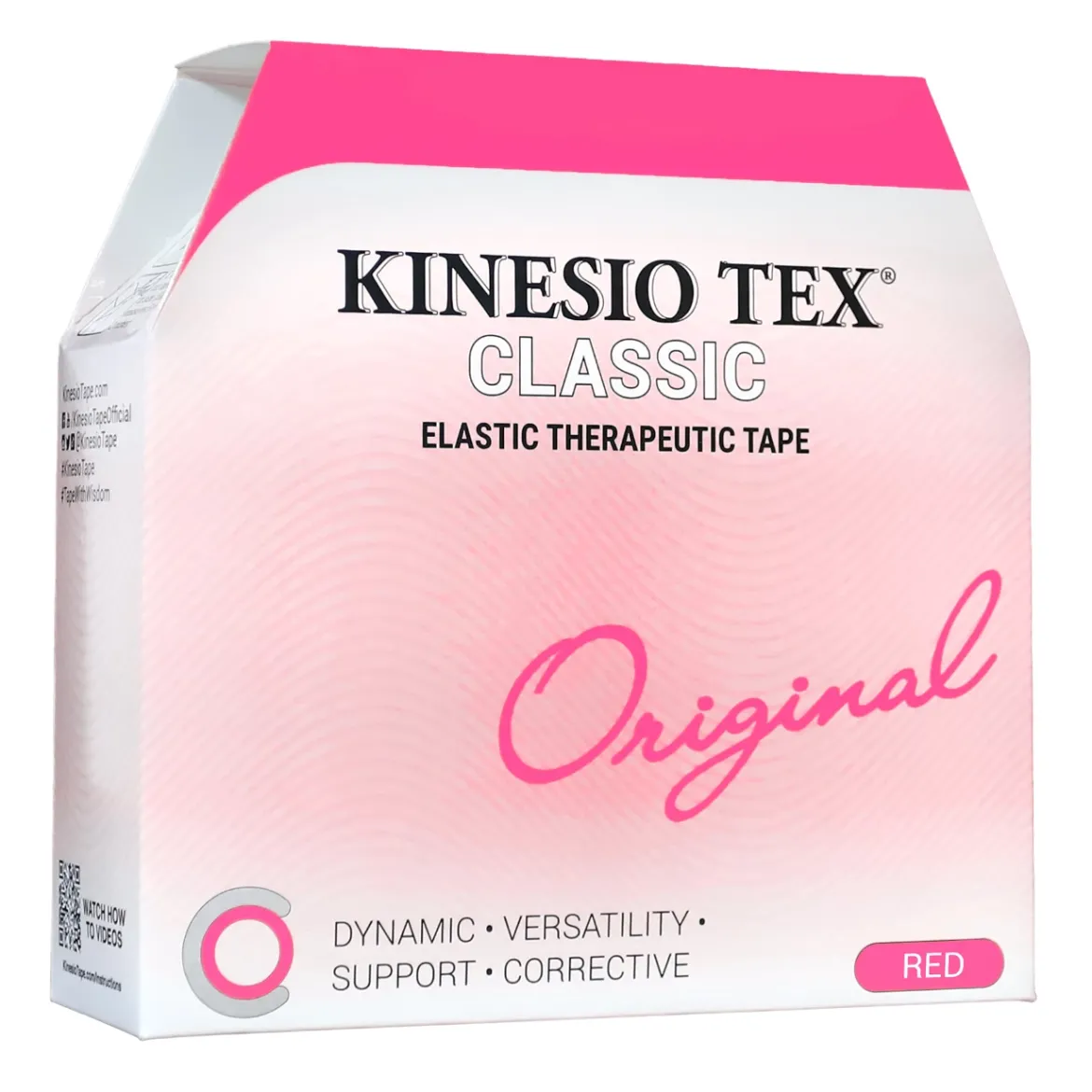 Kinesio Tex Classic hipoalergiczna do dużych partii mięśniowych 5cm x 31,5m czerwona