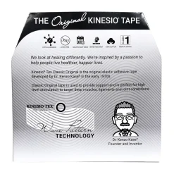 Kinesio Tex Classic hipoalergiczna do dużych partii mięśniowych 5cm x 31,5m czarna