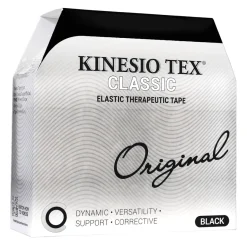 Kinesio Tex Classic hipoalergiczna do dużych partii mięśniowych 5cm x 31,5m czarna