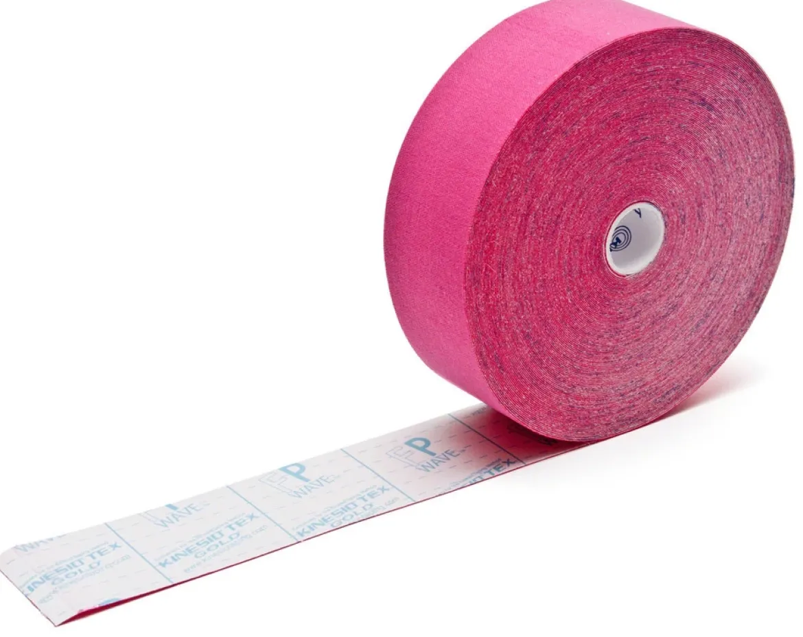 Kinesio Tex Gold FP hipoalergiczna do dużych grup mięśniowych 5cm x 31,5m czerwona
