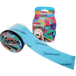 Kinesio Tex Performance+ hipoalergiczna z liniami ułatwiającymi cięcie 5 cm x 5 m niebieska