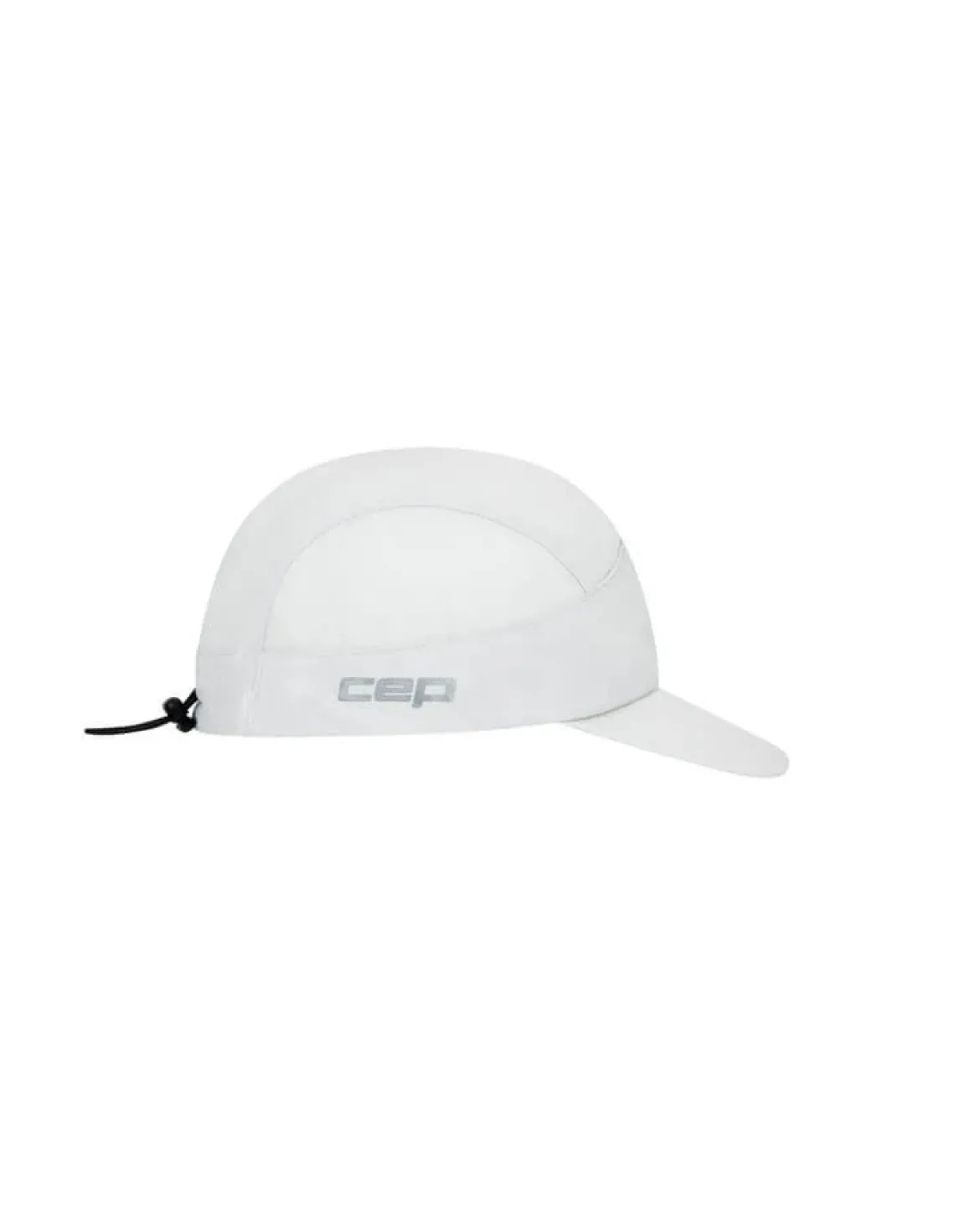 Lekka czapka sportowa z daszkiem regulowana one size CEP unisex biała