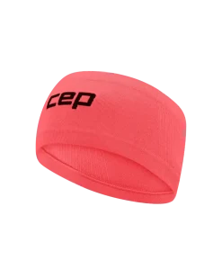 Lekka sportowa opaska na głowę do biegania unisex koralowa Core Run CEP