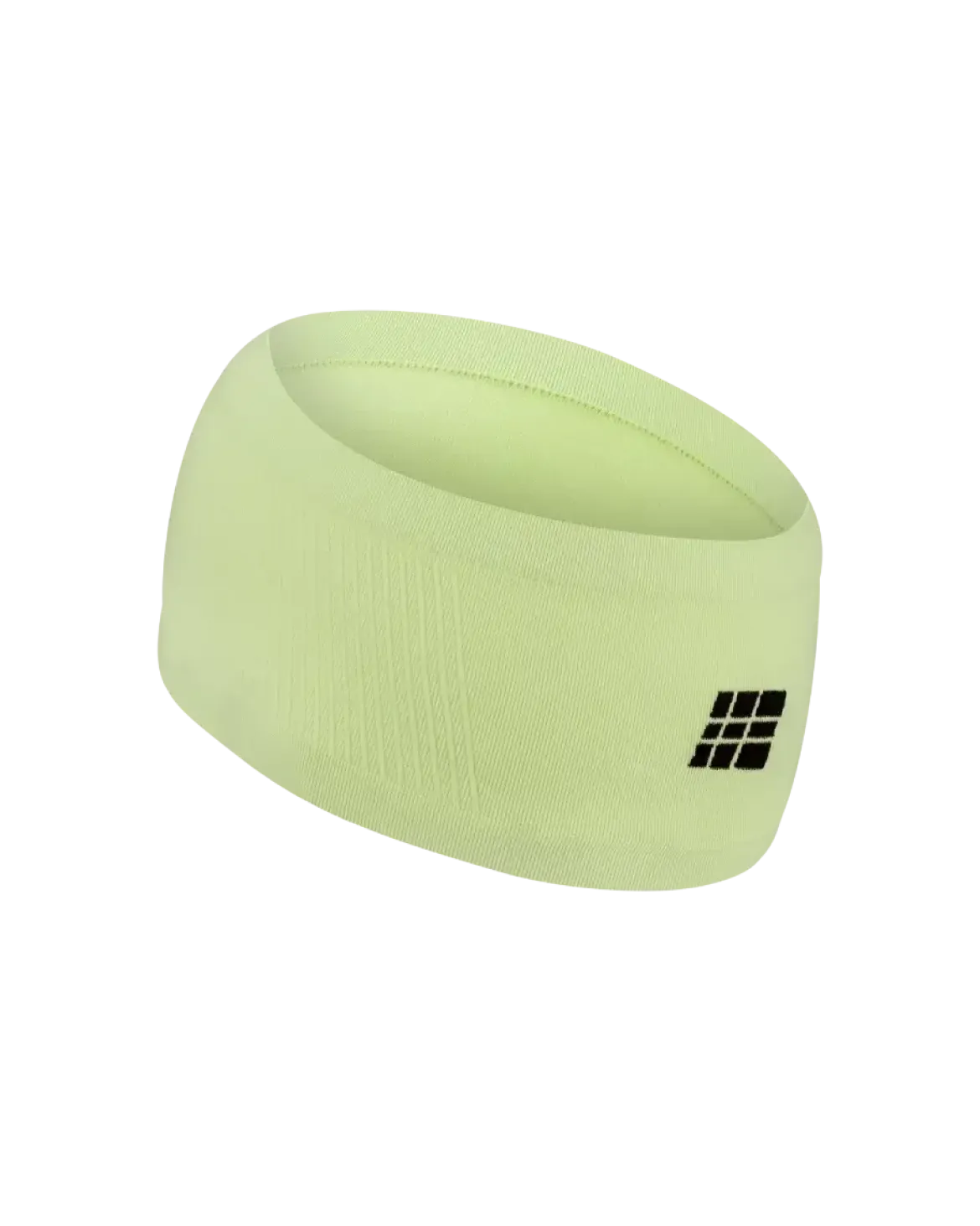 Lekka sportowa opaska na głowę do biegania unisex limonkowa Core Run CEP