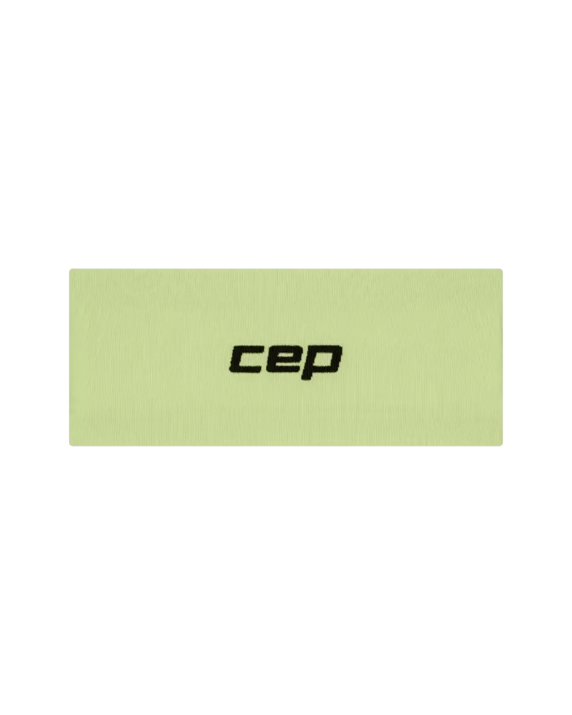 Lekka sportowa opaska na głowę do biegania unisex limonkowa Core Run CEP