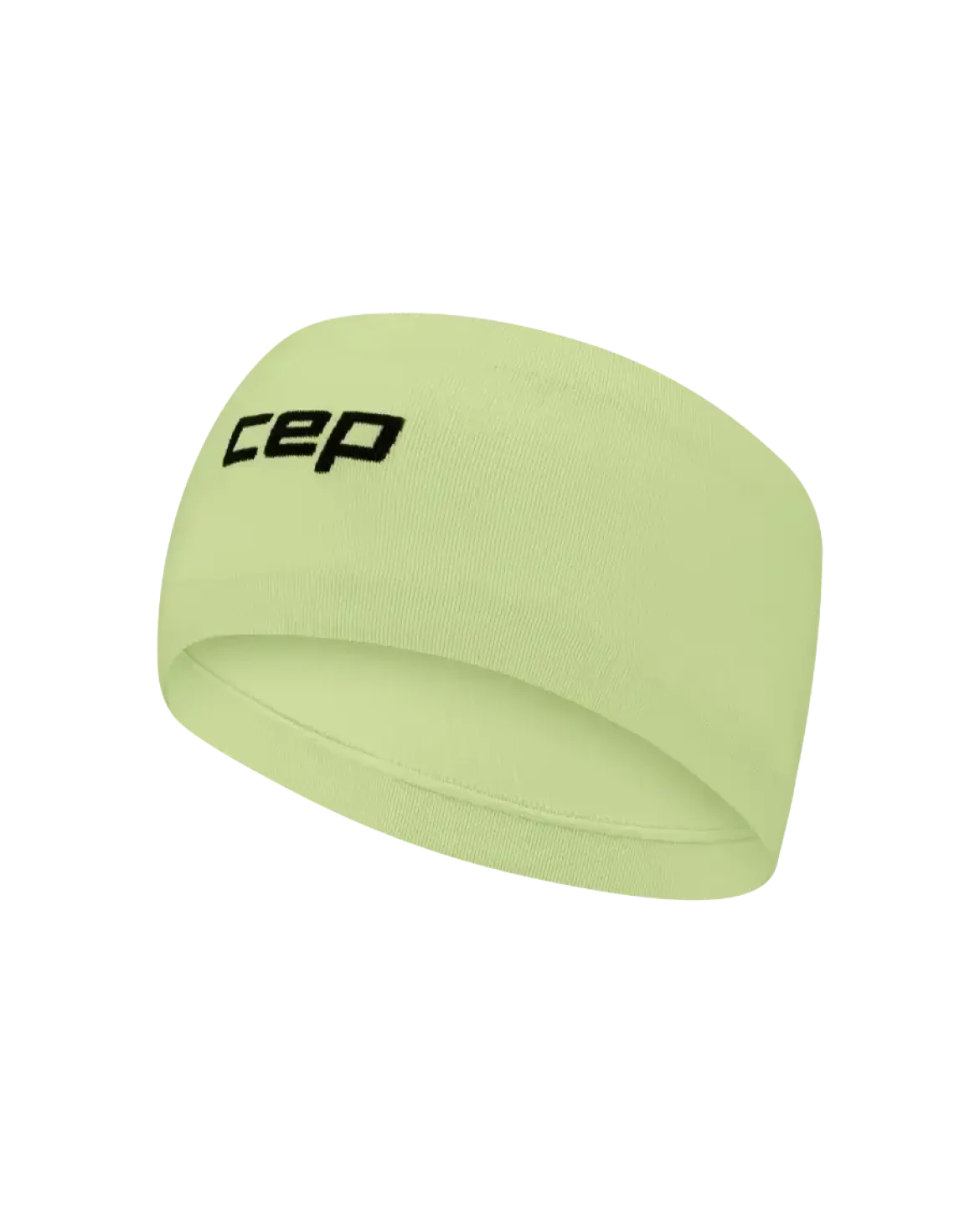 Lekka sportowa opaska na głowę do biegania unisex limonkowa Core Run CEP