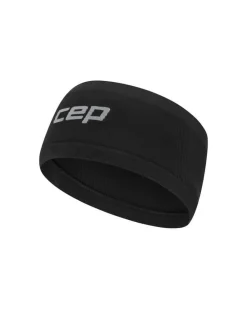 Lekka sportowa opaska na głowę do biegania unisex czarna Core Run CEP