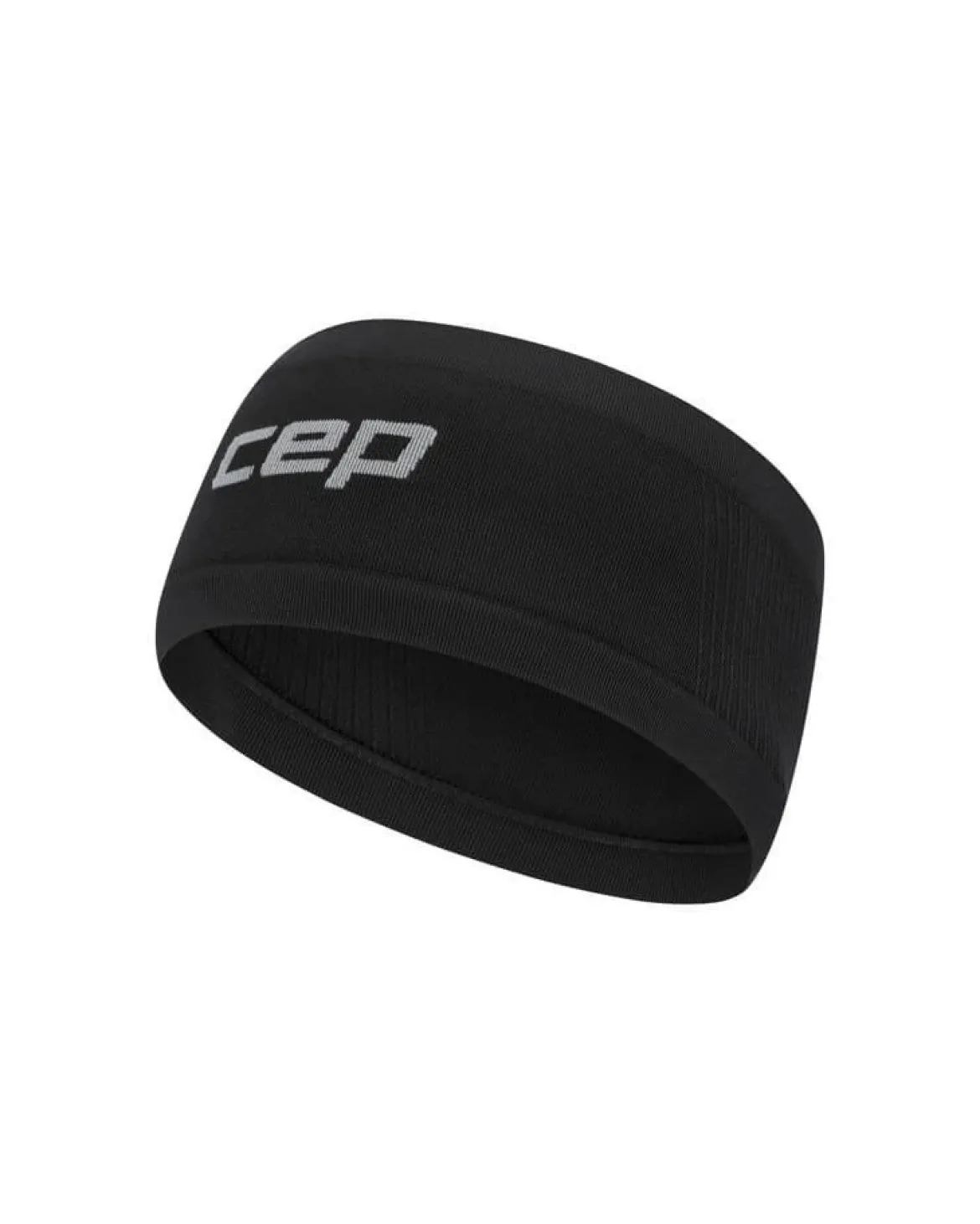 Lekka sportowa opaska na głowę do biegania unisex czarna Core Run CEP