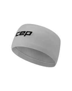 Lekka sportowa opaska na głowę do biegania unisex szara Core Run CEP